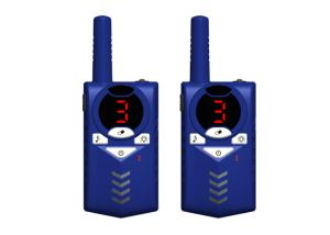 Power Saving Handheld 2 Way Radios , Battery Powered Two Way Radio Blue Color