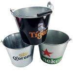 Wholesale Custom Stock Bar Promotional Galvanized Cooler Round Beer Metal Ice