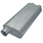 Dual Transverse Flow 5" X 11" 3 Inch Stainless Steel Exhaust Muffler