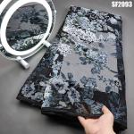 Supoo popular silk velvet lace wedding dress soft lace african lace fabric for