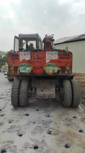 Quality used hitachi ex100wd-1 wheel excavator wholesale