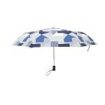 Full Digital Print 3 Fold Umbrella Auto Close Umbrella Aluminum Frame Black
