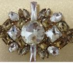 The new European and American female hand shoulder diagonal diamond gem evening