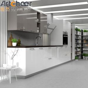 Quality Smart Luxury Style Kitchen Cabinet Furniture White Island Set With Modern Design wholesale