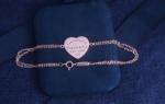 ODM Plain 925 Sterling Silver Bracelet Bangle Love Heart Charm