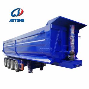 Quality Producer Dual Line Braking System End Dump Semi Truck Trailer for Self Discharge wholesale