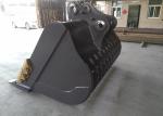 V Ditch Excavator Rock Bucket , Excavator Rake Bucket Trapezoidal High Precision