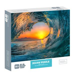 Quality Custom Famous Painting 1000 Piece Jigsaw Puzzles For Adults Ocean Photo wholesale