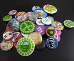25mm round tin badge printed customers' design for promotional