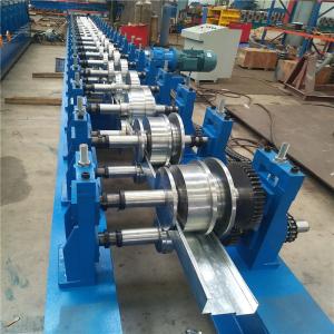 Quality Notch Punching Steel Door Frame Roll Forming Machine With 45 Degree Cut wholesale