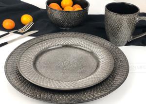 Quality Reactive Embossed Glaze Ceramic Dinnerware Sets Unique Dinnerware Sets wholesale
