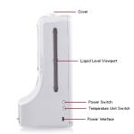 Home 1000ml 15.8*11.6*28.6cm Thermometer Soap Dispenser