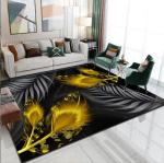 Feather Living Room Floor Carpets North European Crystal Velvet Sofa Bedroom