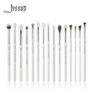 Quality Professional 15pcs Eye Makeup Brush Set Light Weight Aluminium Ferrule wholesale