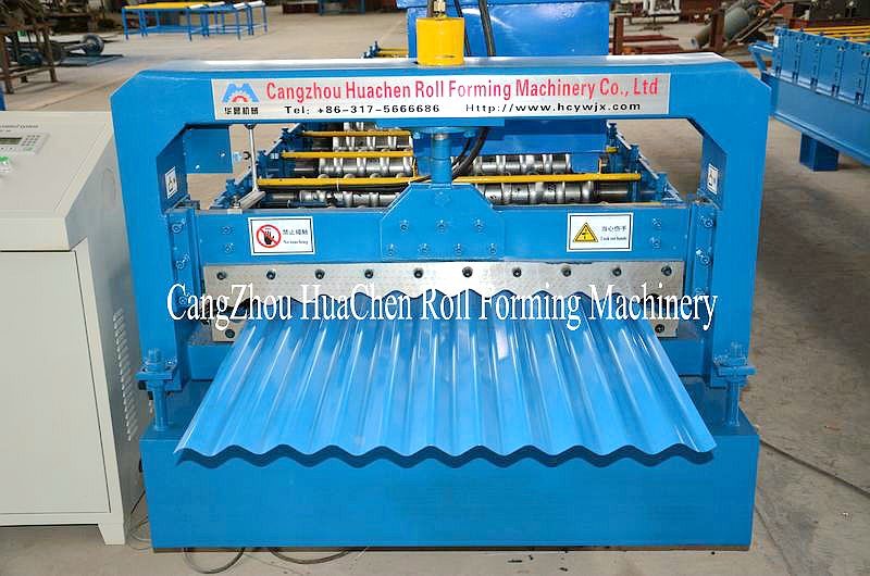 Color Steel Galvanized Metal Aluminum Roof Tile Roll Forming Machine ISO Approval