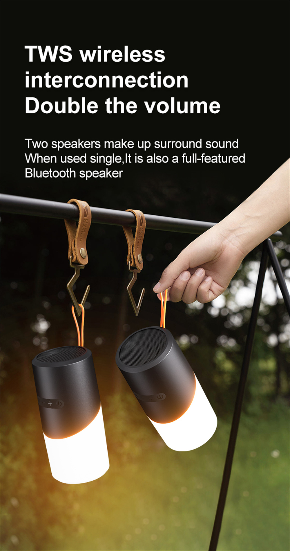 Maximum Wireless Range of 10m-20m Mini Wireless Portable Speaker for Outdoor Sports