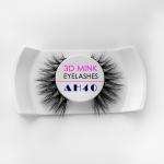 3D Mink Fur Eyelashes Soft Cotton Band Customized Thickness 8 - 27mm Length