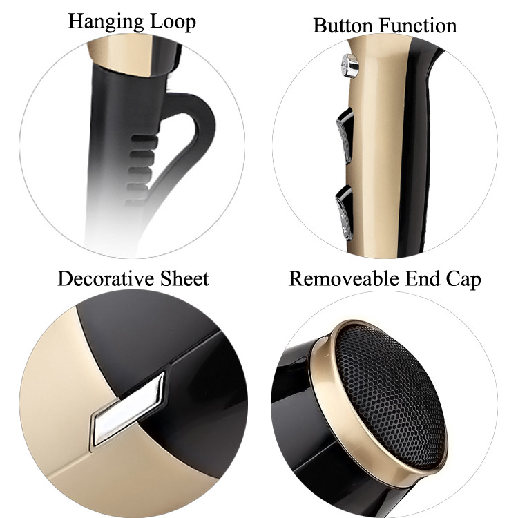 Home Use 1800W Ionic Hair Dryer With DC Motor Plastic Material