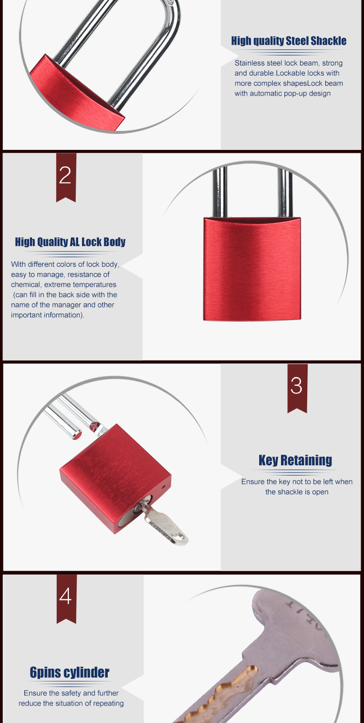 Rust Proof Aluminum Padlock Green / Yellow Color With Anodization Treatment