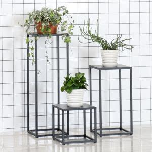 Quality Nordic Square Orchid Metal Flower Stand For Balcony wholesale
