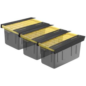 Quality Garage Storage Rack Ceiling Tote Container Bins Slide Brackets for Easy Organization wholesale