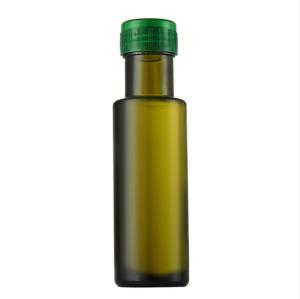 Quality Customized Olive Green Glass Essential Oil Bottle 50ml/100ml Luxury Cooking Oil Bottle wholesale