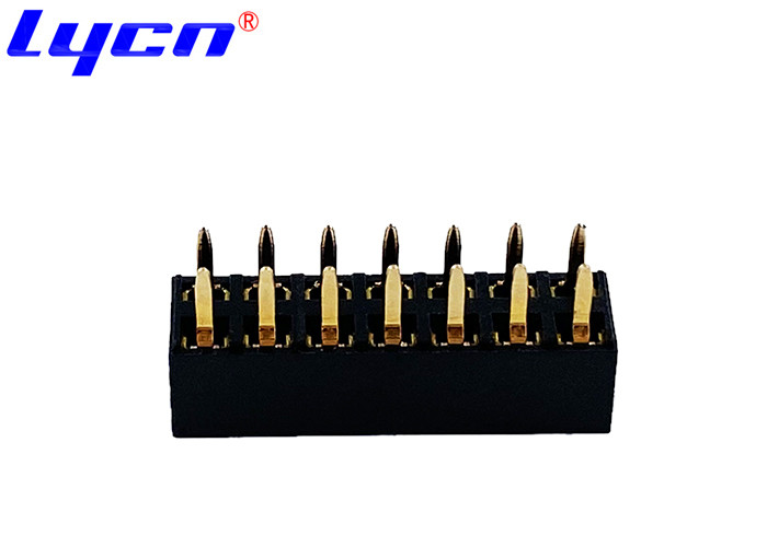 2×7P Pin Header Female Connector 2.54mm Gold Or Tin Over Ni H=5.0mm