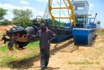15m 12 Inch Gold Dredge 20m Length Gold Mining Dredge