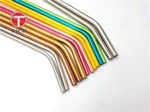 6mm 8mm 12mm 304 Stainless Steel Metal Drinking Straw Set For Coffee Milk Tea