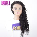 Deep Wave Lace Front Wig , 250% Density Custom Jerry Curl Wig Human Hair