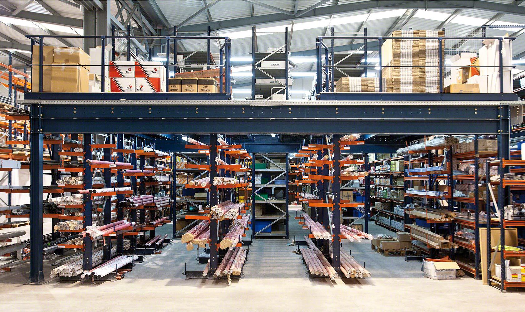 Corrosion Protection Warehouse Q235B SS Mezzanine Racking System