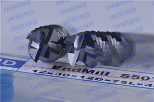 Quality 4 Flute Long Shank Roughing End Mills with AlTiN Coating 30 Degree helix angle wholesale