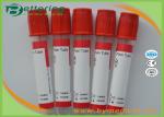 Disposable vacuum blood collection tube plain tube with red cap blood sampling