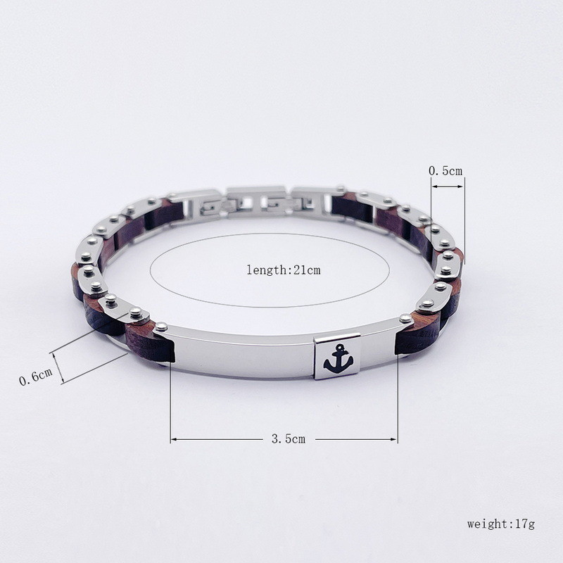 Stainless steel fashion trend jewelry men's titanium steel bracelet