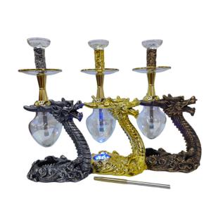 Quality Eco-Friendly Resin Silver Dragon Hookah Shisha Perfect for Sharing and Home Decor wholesale