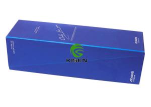 Quality Recycled Silk Lined Champagne Flute Box , Single Bottle Cardboard Magnetic Box wholesale