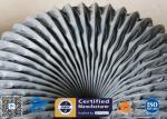 PVC Coated Fiberglass Fabric Grey Flexible Air Ducts 200MM 260℃ Waterproof