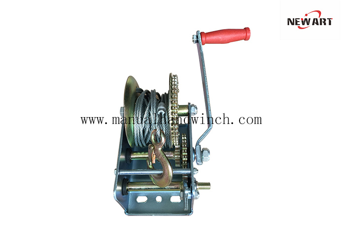 Greenhouse / Agriculture 2500 Lb Small Hand Crank Winch Portable Hand Winch Handling