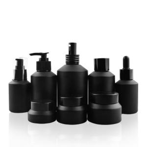 Quality 200ml Amber Glass Cosmetic Containers 7oz For Lotion Essential Oil wholesale