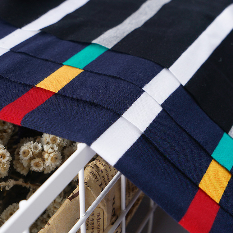 S-200422 Knit Striped Fabric , 175cm 185gsm Polo Shirt Striped Fabric Texture