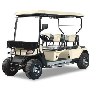 Quality White 2 Rows 4 Seater Golf Cart Customizable Color With Front Basket Eazy Drive wholesale