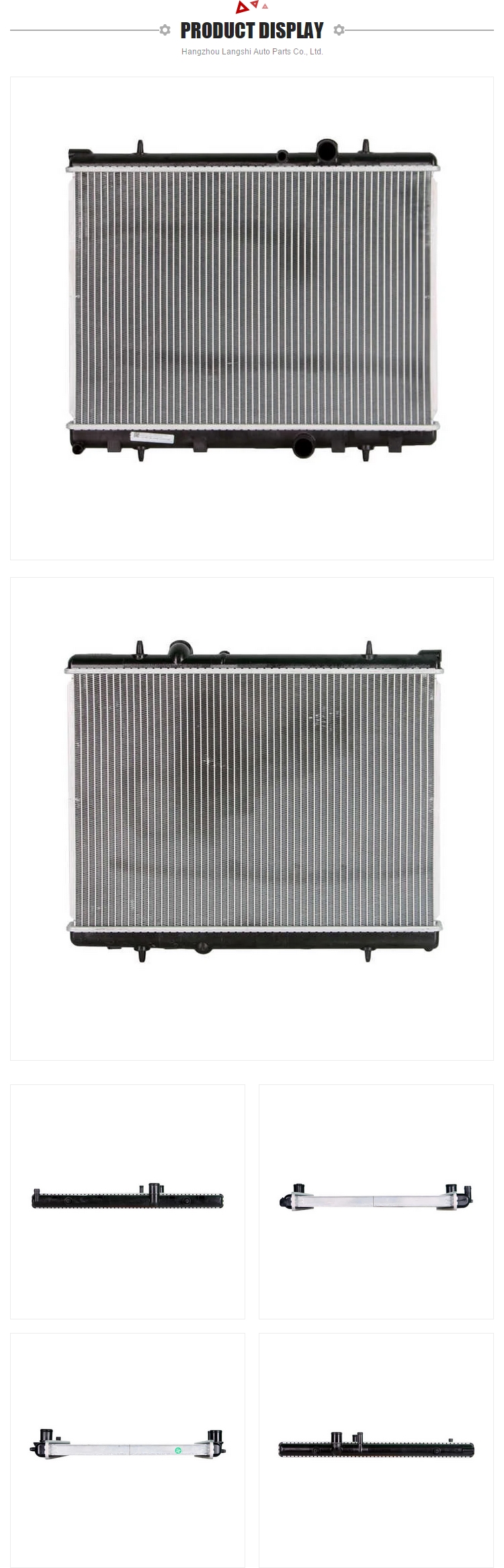 PEUGEOT 407 2004- Car Fitment Aluminum Radiator for Auto Spare Parts Cooling System
