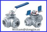 Stainless Steel 3 way ball valve