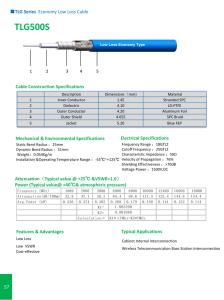 Quality TLG Series Economy Low Loss Cable wholesale