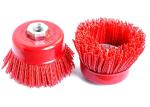 Deburring Industrial Radial Nylox Abrasive Nylox Cup Brush 100mm Outer Diameter