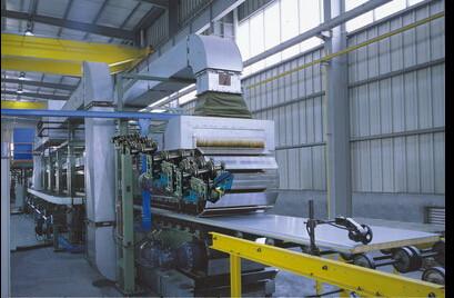 Cheap 40mm Thickness Corrugated Sandwich Panel  Production Line  With 3m Mini Cutting Length for sale