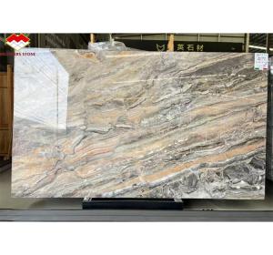 Quality Venice Brown Calcite Stone Ideal for Round Dining Table Set and Home Furniture wholesale