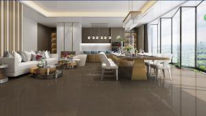 Quality Dack Brown Ceramic 1200x2400mm Anti Slip Porcelain Tile wholesale