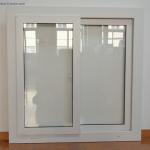 Double Tempered Glasses PVC Sliding Windows Customized Folding Upvc Windows