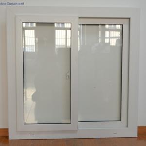 Quality Double Tempered Glasses PVC Sliding Windows Customized Folding Upvc Windows White wholesale